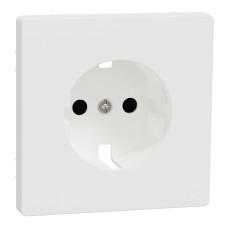Накладка с заземлением матовая белая Schneider Electric Merten System Design, MTN2330-6037