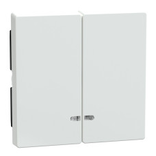 Лицевая панель выключателя активно-белая Schneider Electric Merten System M, MEG3420-0325