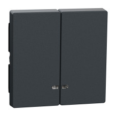 Лицевая панель выключателя антрацит Schneider Electric Merten System M, MEG3420-0414