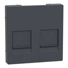 Лицевая панель антрацит Schneider Electric Merten System M, MEG4562-0414