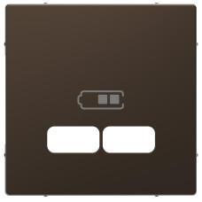 Лицьова панель з USB мокко Schneider Electric Merten D-Life, MEG4367-6052