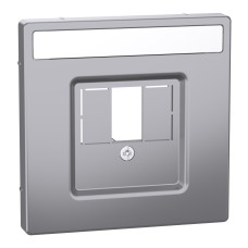 Лицьова панель розетки нержавіюча сталь Schneider Electric Merten D-Life, MEG4250-6036