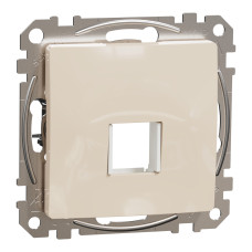 Лицевая панель компьютерной розетки бежевая Schneider Electric Sedna Design, SDD112421