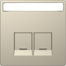 Лицевая панель 2-местной розетки сахара Schneider Electric Merten D-Life, MTN4574-6033