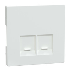 Лицевая панель 2-местной розетки лотос Schneider Electric Merten D-Life, MEG4572-6035