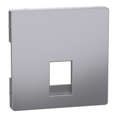 Лицьова панель розетки нержавіюча сталь Schneider Electric Merten D-Life, MTN4215-6036