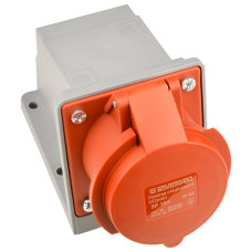Розетка 5P 16А IP44 стационарная красная АСКО-УКРЕМ 27 COMBI