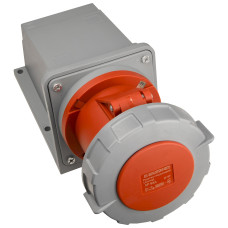 Розетка 5P 63А IP67 стационарная красная АСКО-УКРЕМ 27 COMBI