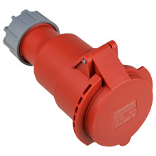 Розетка 5P 32А IP44 переносная красная АСКО-УКРЕМ 27 COMBI