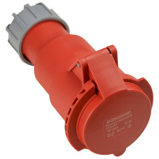 Розетка 4P 32А IP44 переносная красная АСКО-УКРЕМ 27 COMBI