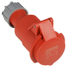 Розетка 4P 16А IP44 переносная красная АСКО-УКРЕМ 27 COMBI