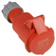 Розетка 4P 16А IP44 переносная красная АСКО-УКРЕМ 27 COMBI