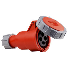 Розетка 4P 16А IP67 переносная красная АСКО-УКРЕМ 27 COMBI