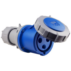 Розетка 3P 63А IP67 переносная синяя АСКО-УКРЕМ 27 COMBI