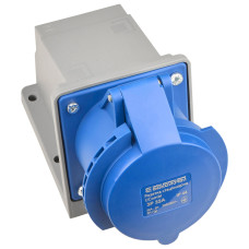 Розетка 3P 32А IP44 стационарная синяя АСКО-УКРЕМ 27 COMBI