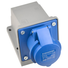 Розетка 3P 16А IP44 стационарная синяя АСКО-УКРЕМ 27 COMBI