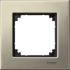 Рамка 1-местная металл титан Schneider Electric Merten System M-Elegance