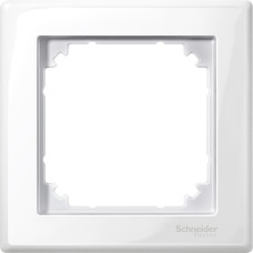 Рамка 1-местная поликарбонат глянцевая белая Schneider Electric Merten System M-Smart