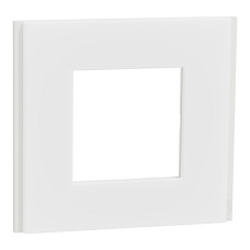 Рамка 1-местная матовая белая Schneider Electric Unica Deco Material