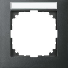 Рамка 1-местная антрацит Schneider Electric Merten System M-Pure