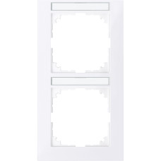Рамка 2-местная глянцевая Schneider Electric Merten System M-Pure, MEG4022-3625