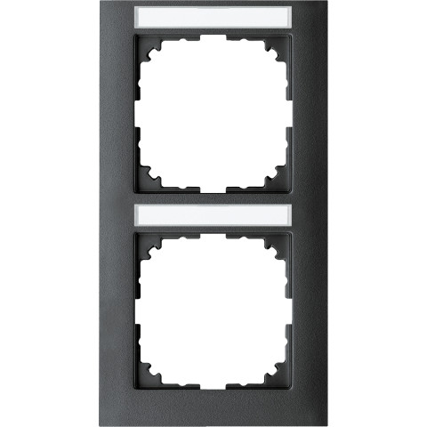Рамка 2-местная антрацит Schneider Electric Merten System M-Pure, MEG4022-3614