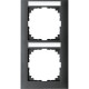Рамка 2-местная антрацит Schneider Electric Merten System M-Pure, MEG4022-3614