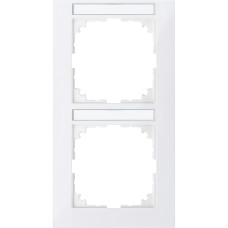 Рамка 2-местная глянцевая Schneider Electric Merten System M-Pure, MEG4022-3619