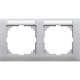 Рамка 2-местная алюминий Schneider Electric Merten System M-Pure, MEG4021-3660
