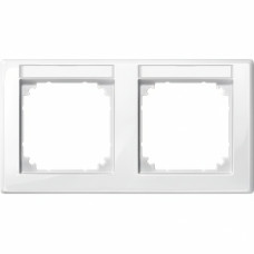 Рамка 2-местная глянцевая Schneider Electric Merten System M-Smart