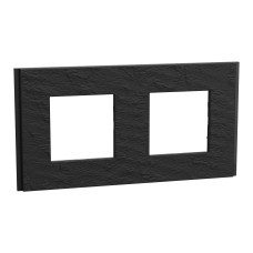 Рамка 2-місна камінь Schneider Electric Unica Deco Material