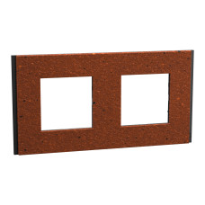 Рамка 2-місна теракотова Schneider Electric Unica Deco Material