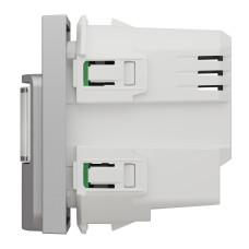 Датчик з вимикачем 10А алюміній Schneider Electric Unica New