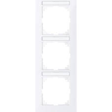Рамка 3-місна глянцева Schneider Electric Merten System M-Pure, MEG4032-3625