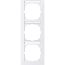 Рамка 3-місна глянцева Schneider Electric Merten System M-Pure, MEG4032-3619