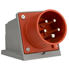Вилка 5P 32А IP44 стаціонарна червона АСКО-УКРЕМ 27 COMBI, A0080010140