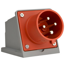 Вилка 4P 32А IP44 стаціонарна червона АСКО-УКРЕМ 27 COMBI, A0080010138