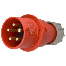 Вилка 32А IP44 переносна червона АСКО-УКРЕМ 27 COMBI, A0080010113