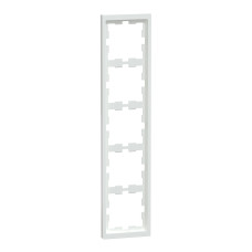 Рамка 5-місна лотосова біла Schneider Electric Merten D-Life, MEG4050-6535