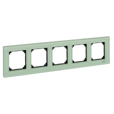 Рамка 5-місна смарт-скло Schneider Electric Merten System M-Elegance