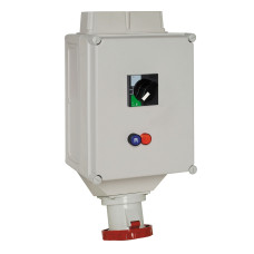 Розетка 3P+PE 380В IP65 серая Schneider Electric Mureva, 82495