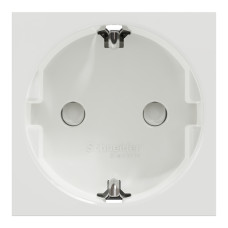 Розетка з заземленням біла Schneider Electric Unica New, NU303718