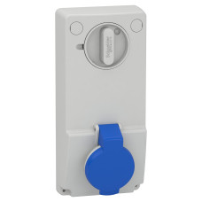 Розетка 16А 250В IP44 серая Schneider Electric Mureva