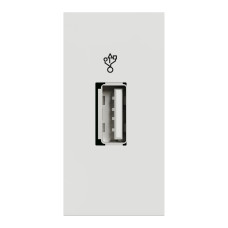 Розетка 1-місна з USB 3.0 1-модульна прихована біла Schneider Electric Unica New