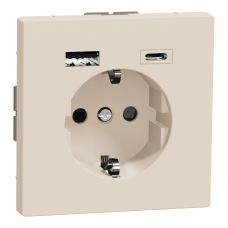 Розетка 1-місна з заземленням сахара Schneider Electric Merten D-Life, MEG2367-6033