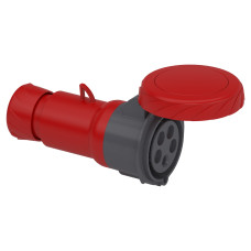 Розетка 3P+N+PE 32А 380В IP67 переносная серая Schneider Electric Mureva, PKF32M735