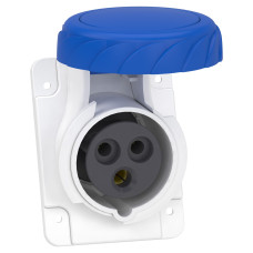 Розетка 2P+PE 16А 220В IP67 скрытая серая Schneider Electric Mureva, PKF16F723