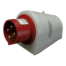 Вилка настенный IP44 красная ETI, 4482062