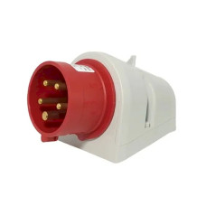 Вилка настенный IP44 красная ETI, 4482060