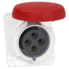 Розетка 3P+PE 32А 380В IP67 скрытая серая Schneider Electric Mureva, PKY32F734